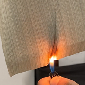 What is the B1 class flame resistant PVC commercial wallcovering that can pass the fire inspection?